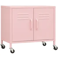 vidaXL Lagerschrank Rosa 60x35x56 cm Stahl