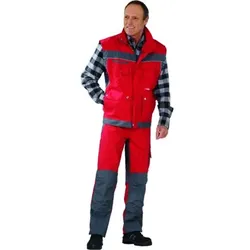 Weste 2537 rot/schiefer, Größe 2XL - rot/schiefer - 2XL
