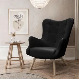 lookway Relaxsessel gepolstert 80 x 105 x 86 cm Schwarz