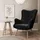 lookway Relaxsessel gepolstert 80 x 105 x 86 cm Schwarz