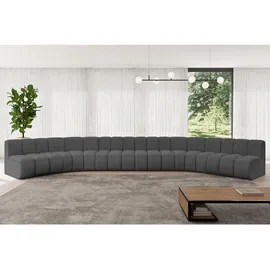 altdecor Wohnlandschaft modulares Sofa Montra-U2 - 581x174x70 cm Grau