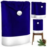 Kesser Weihnachtsstuhlüberzug 4er Set Blau/Weiß