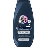 Schwarzkopf Schauma Pflege-Shampoo Silberglanz (250 ml), Silbershampoo hilft gelbliche Verfärbungen zu reduzieren, Haarshampoo für graues, blondiertes oder gesträhntes Haar