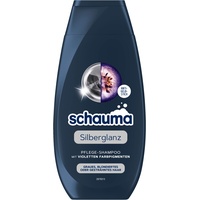 Schwarzkopf Schauma Pflege-Shampoo Silberglanz (250 ml), Silbershampoo hilft gelbliche Verfärbungen zu reduzieren, Haarshampoo für graues, blondiertes oder gesträhntes Haar