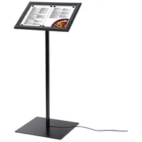 Showdown Displays SHOWDOWN Menütafel DIN A4 Aluminium Schwarz