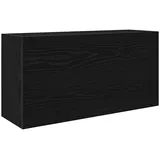 vidaXL Bad-Wandschrank Schwarz 80x25x40 cm Holzwerkstoff