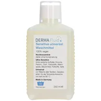 DERMA Fluid Sensitive Waschmittel ohne Duftstoffe, Parfüm, Enzyme, Zusatzstoffe, Weichspüler - Ideal für Babys, Allergiker, empfindliche & allergische Haut (250 ml / 50 WL)