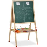 Relaxdays Kindertafel 59,0 x 59,0 cm weiß/grün