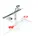 Wiltec Airbrush Pistole Typ 136T Silber 11,00mm x 55,00mm x 146,00mm