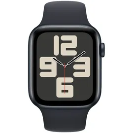 Apple Watch SE 2024 GPS 44 mm Aluminiumgehäuse Mitternacht, Sportarmband Mitternacht M/L