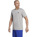 adidas IC7424 TR-ES COMF Tee T-Shirt Herren medium Grey Heather/White/Black Größe M