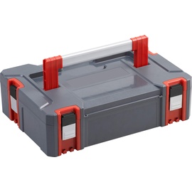 Connex Systembox Größe S - 17,5 Liter Volumen - 80 kg Tragfähigkeit - Individuell erweiterbares System - Stapelbar - Aus robustem Kunststoff / Stapelbox / Werkzeugkiste / COX566200