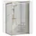 REA Duschkabine Solar mit Schiebetür 90 x 120 cm Gold transparent