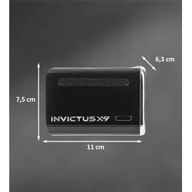 Genius Invictus Ersatz-akku für X9 Facelift bis zu 55 Min Laufzeit wechselbar, flexibel