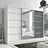 A&J MöbelLand Schiebetürenschrank AURELIA 1 200 x 215 x 59,5 cm Grau/Weiß