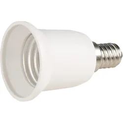 Lampensockel-Adapter, E14 auf E27