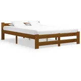 vidaXL Massivholzbett Honigbraun Kiefer 120x200 cm