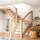 DOLLE Geschosstreppe Orly 234-260 cm Edelstahl/Holz