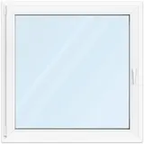 Fenster 110x110 cm, Kunststoff Profil aluplast IDEAL® 4000, Weiß, 1100x1100 mm, einteilig festverglast, 2-fach Verglasung, individuell konfigurieren