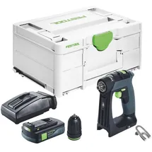 Festool CXS 18 Akku Bohrschrauber 18 V 40 Nm Brushless + 1x Akku 3,0 Ah + Ladegerät + Systainer