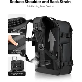 Vevor Vakuum-Reiserucksack 35 L Schwarz