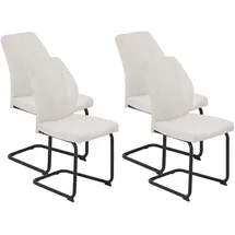 Hela Freischwinger »OSLO« Set 4 Stk.Freischwinger,Rautensteppung,Microfaser Samtvelour,140kg belastbar