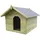 vidaXL Hundehütte mit öffnendem Dach 105 x 123 x 90 cm Holz Grün