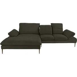 W.Schillig Eckcouch Chenille 3-Sitzer Grün