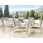 Beliani Gartentisch 180 x 90 x 76 cm Grau/Silber