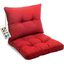 sunnypillow Rückenkissen 60 x 40 cm rot 2-tlg.