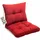 sunnypillow Rückenkissen 60 x 40 cm rot 2-tlg.