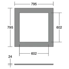 Brumberg Leuchten Akustikpaneel Q795mm 85310442