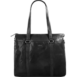 Spikes & Sparrow Shopper Leder Black