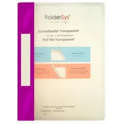 Foldersys Schnellhefter Transparent lila