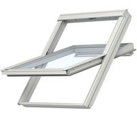 VELUX Dachfenster GGL 2067 Schwingfenster Holz weiß lack ENERGIE Wärmedämmung, 55x98 cm (CK04)