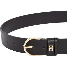 Tommy Hilfiger Damengürtel Leder 3,5 cm Schwarz 70