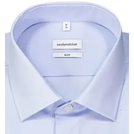 Seidensticker Herren Hemd blau Slim Fit, (675198)