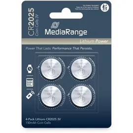 MediaRange CR2025 Knopfzelle 150 mAh 4 St.