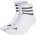3-Stripes Sportswear Mid-Cut Socken 3er Pack Weiß/Lila 13-14 5
