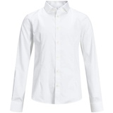 JACK & JONES Jungen Jprparma Shirt L/S Jr Sts Hemd, Weiß, 164