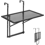 Vevor Balkontisch Hängetisch Balkonhängetisch Klapptisch verstellbar 61x41cm