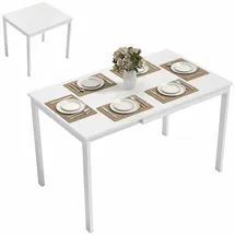 Homcom Esstisch 70 x 74 x 120 cm weiß