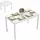 Homcom Esstisch 70 x 74 x 120 cm weiß