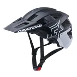 Cratoni Unisex - Fahrradhelm Allset Pro schwarz/weiß matt