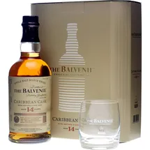 Balvenie Caribbean Cask 43% vol 0,7 l Geschenkset