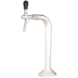 Komplett Set - Schanksäule Chrom 1-leitig, elegant, "Topp-Qualität!" (Paketpreis)