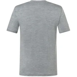 super.natural Casual Rib Bio Kurzarm-t-shirt Cashmere Grey Melange XXL