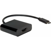 VALUE USB-C HDMI Adapterkabel USB-C® Stecker, HDMI-A Buchse 0.10m Schwarz