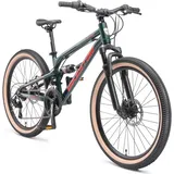 Bikestar Fully MTB Alu 24 Zoll RH 33 cm grün