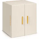 Dajasan Groß Schmuckaufbewahrung, Schmuckkästchen Damen, 4 Ebenen Schmuckkasten, Schmuckschrank mit Spiegel für Ringe, Halsketten, Ohrringe, Uhren, Armbänder (Beige)